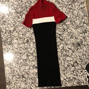 Turtle Neck Pencil Dress